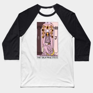 The High Priestess Tarot Card Baseball T-Shirt